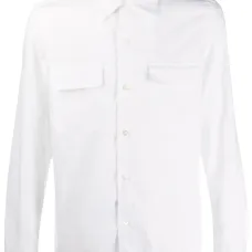 Рубашка с накладными карманами
