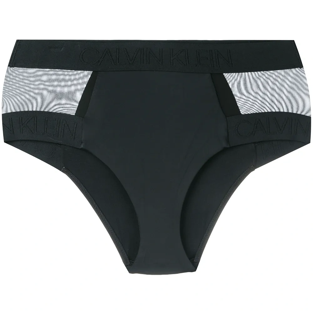 плавки бикини с прозрачной вставкой