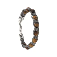 Цепочный браслет с бусинами