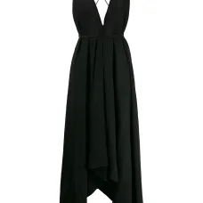 Длинное платье асимметричного кроя