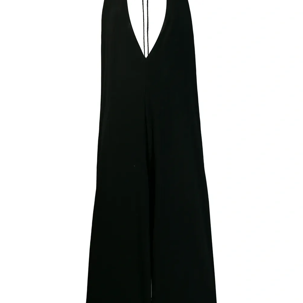 комбинезон с глубоким V-образным вырезом