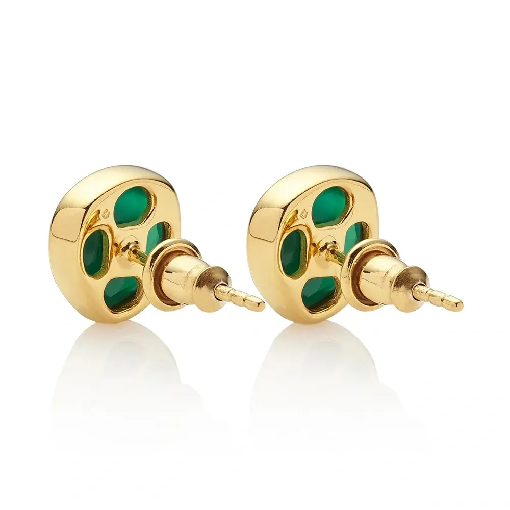 Серьги-гвоздики Siren с ониксом