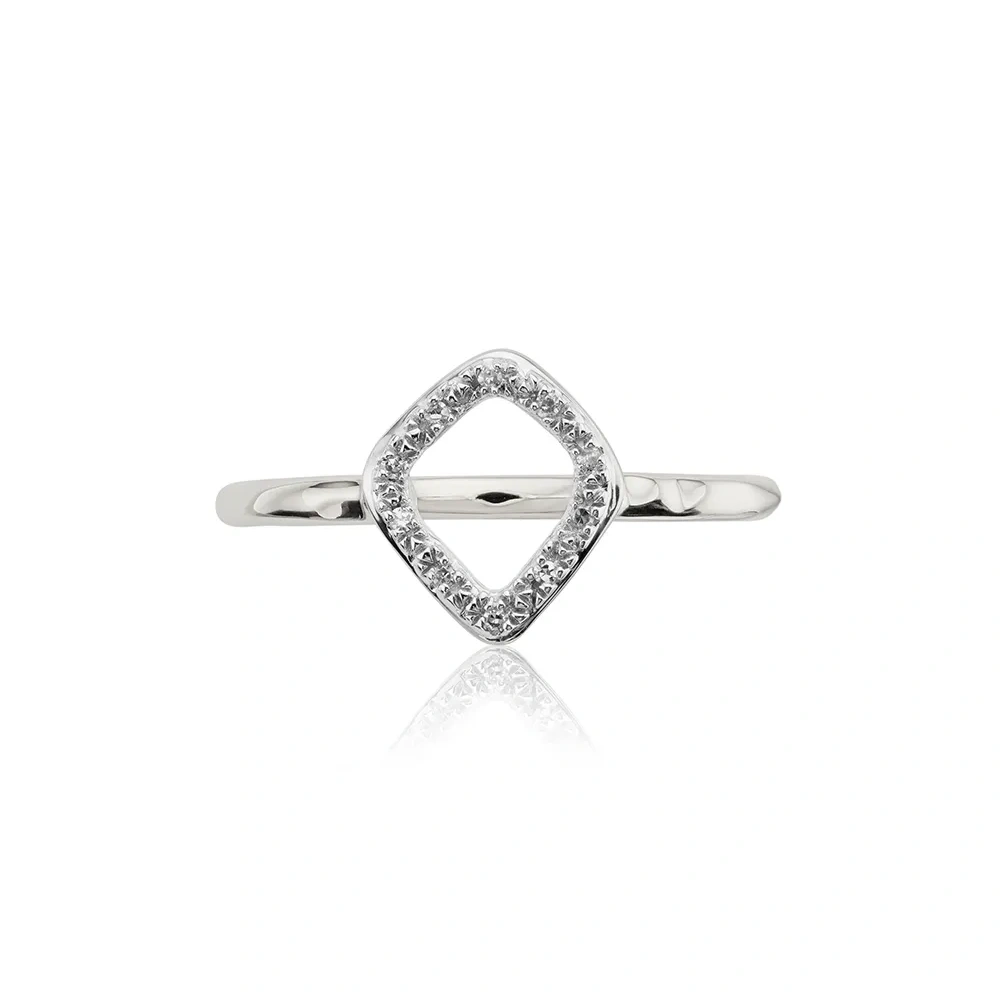 Riva mini Kite diamond stacking ring