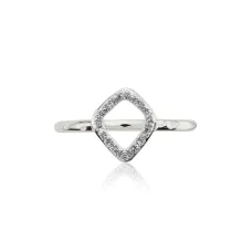 Riva mini Kite diamond stacking ring