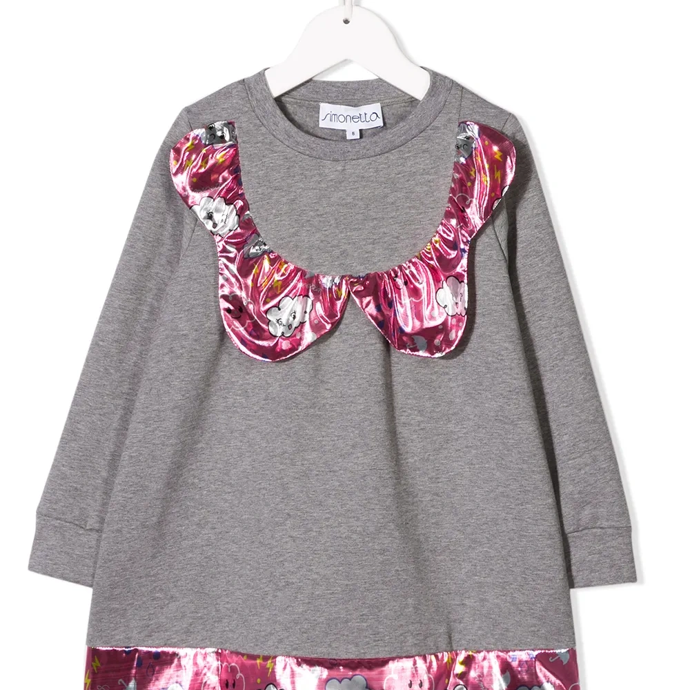 платье-джемпер со вставками