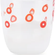 Стакан с узором в горох