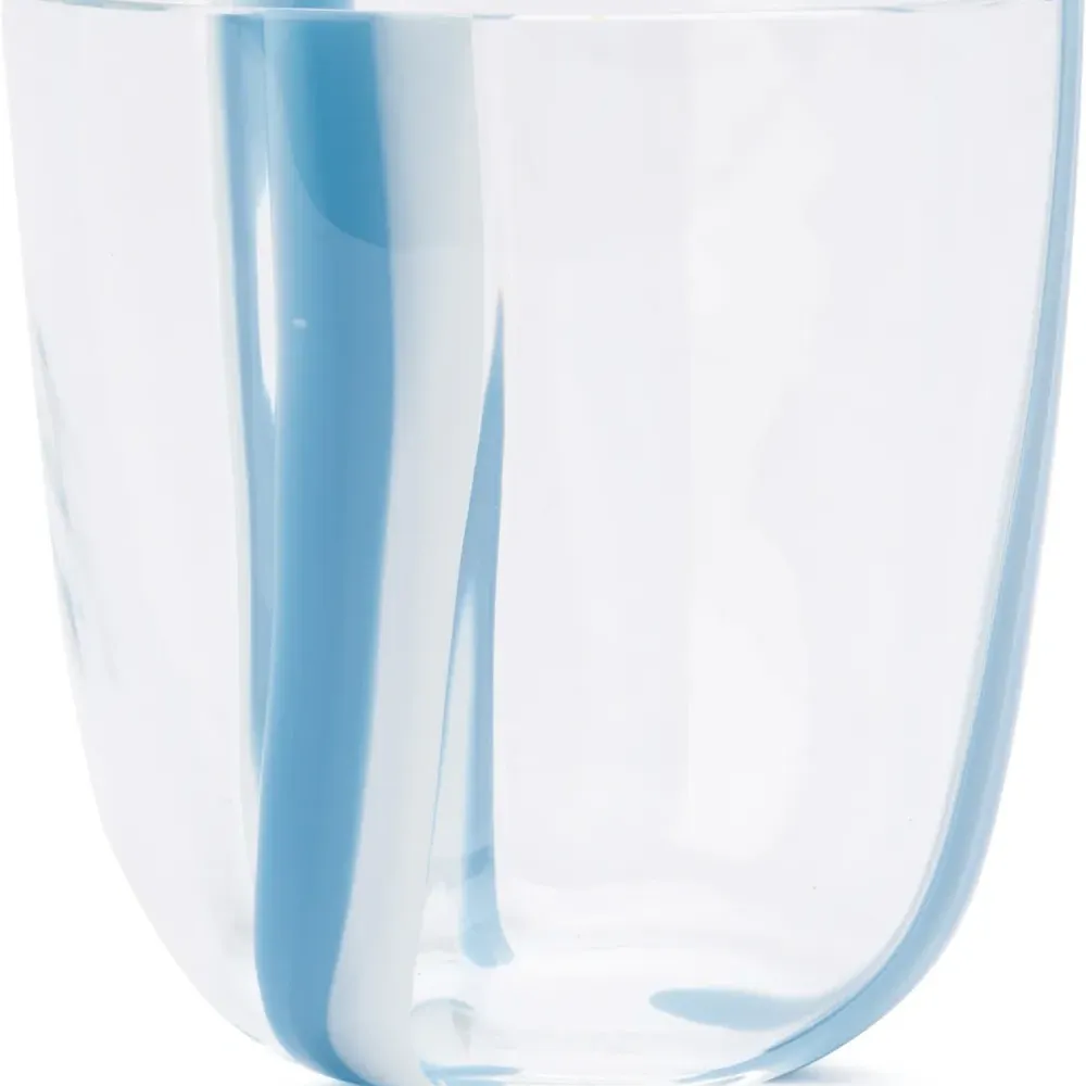 Двухцветный стакан в полоску