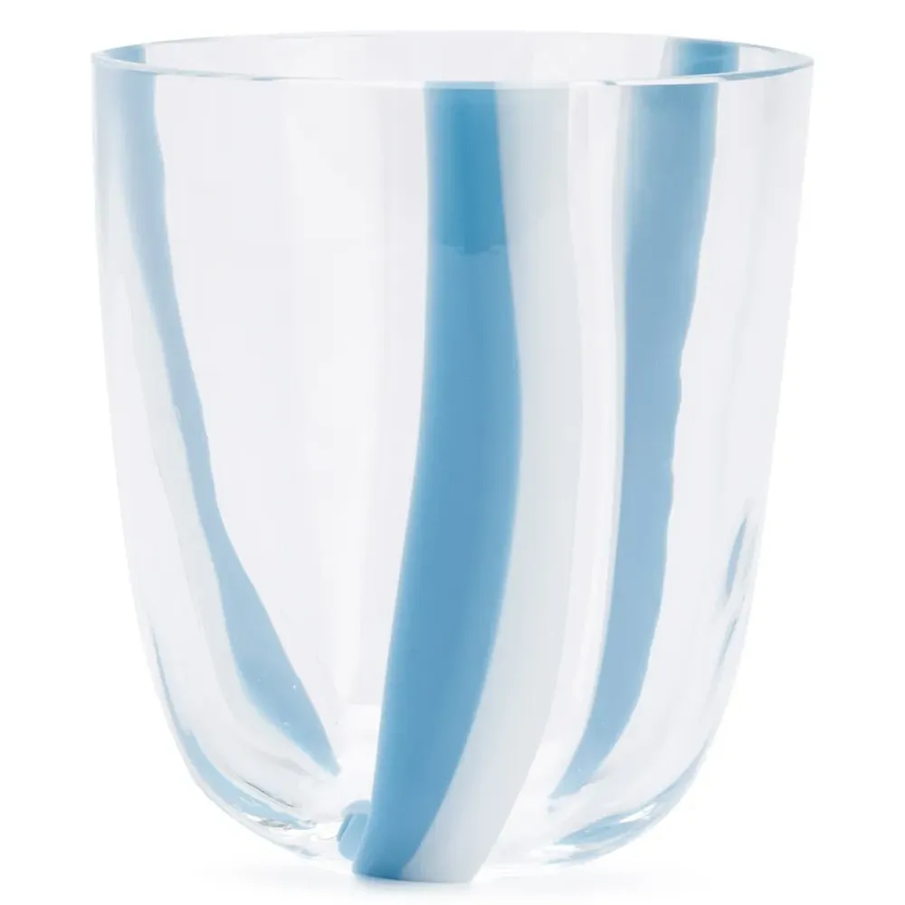 Двухцветный стакан в полоску