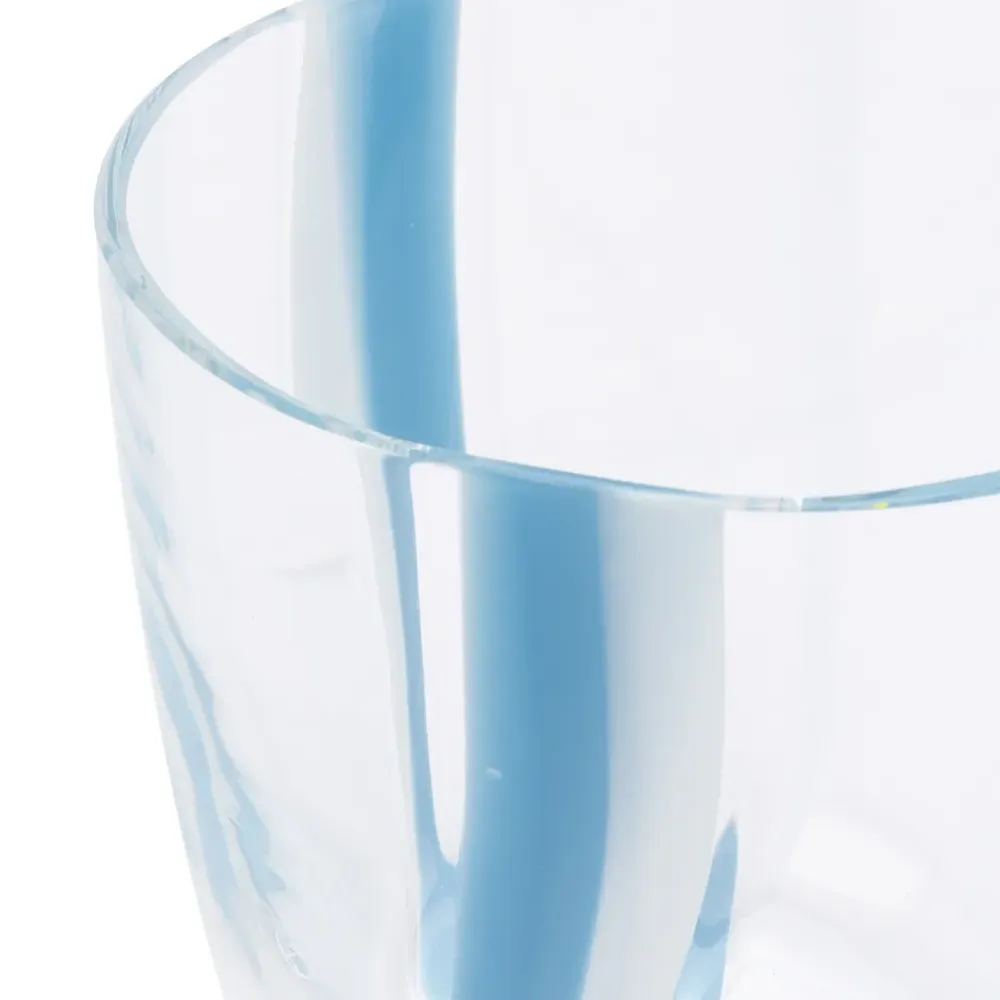 Двухцветный стакан в полоску