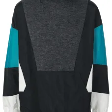 ветровка оверсайз с трикотажной вставкой