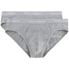 Комплект из двух трусов-брифов с логотипом