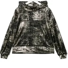 худи с эффектом металлик