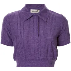 укороченная рубашка-поло укороченная рубашка-поло