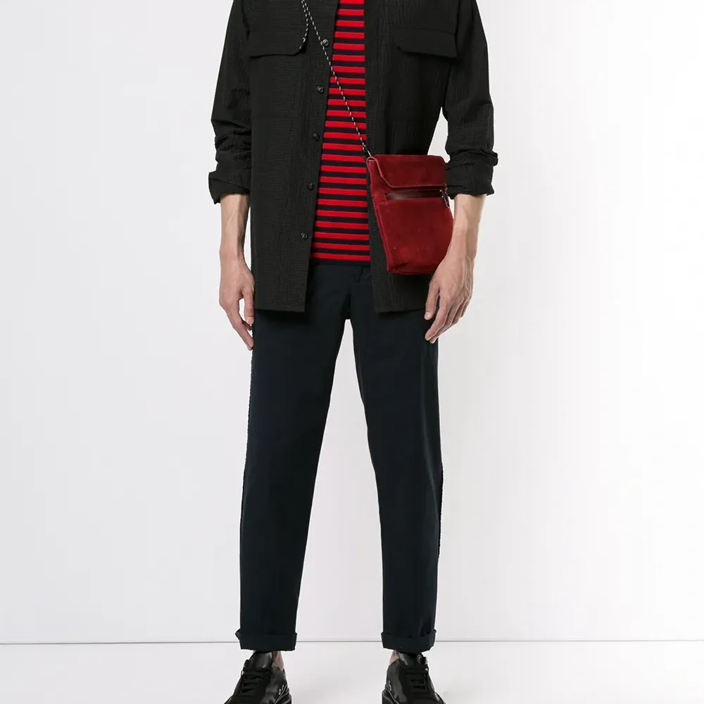 Плоская сумка на плечо