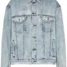 Джинсовая куртка из вареного денима