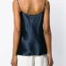 Атласный топ на бретелях