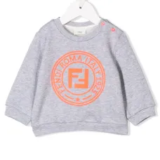 толстовка с контрастным логотипом