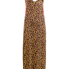 Длинное платье с леопардовым принтом Длинное платье с леопардовым принтом