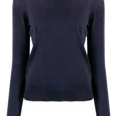 трикотажный топ с круглым вырезом