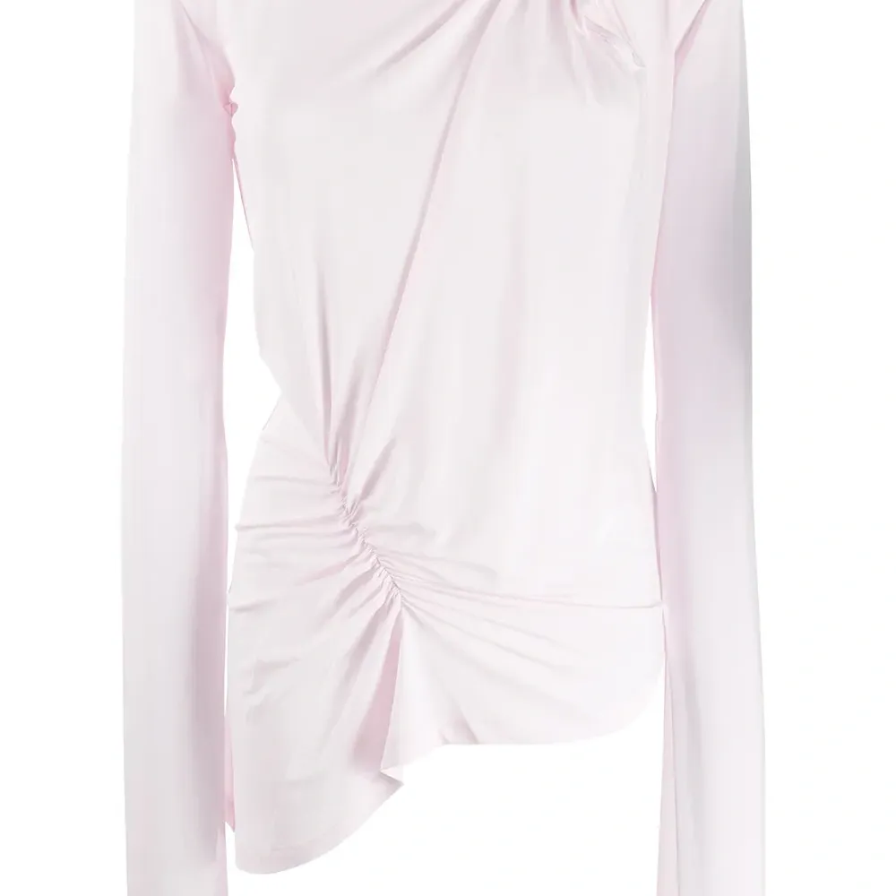 Топ асимметричного кроя с длинными рукавами