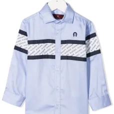 Рубашка с вышитым логотипом