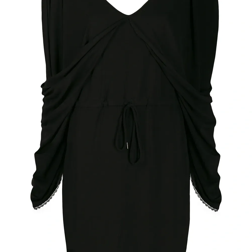 Платье из джерси с V-образным вырезом