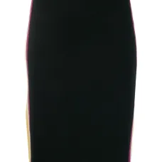 Юбка-карандаш со вставками в полоску