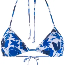 Плавки бикини с принтом и завязками