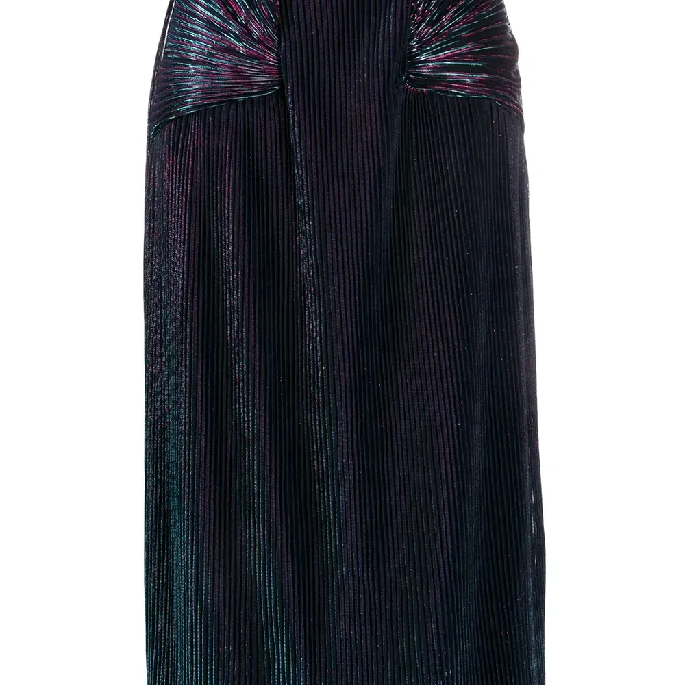 Плиссированная юбка с эффектом металлик