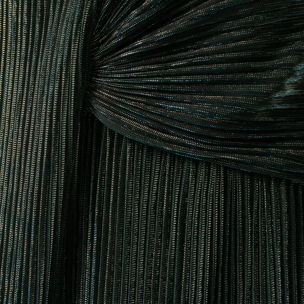 Плиссированная юбка миди с эффектом металлик Плиссированная юбка миди с эффектом металлик