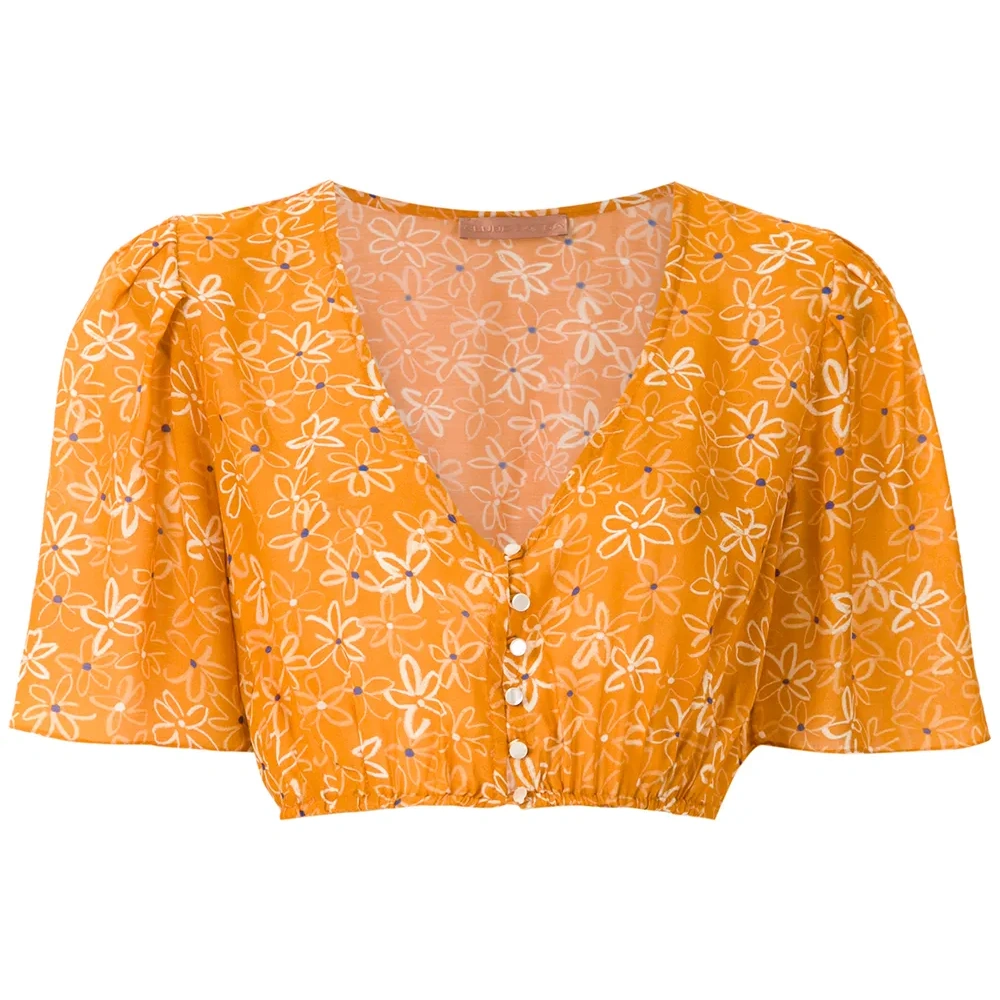 Укороченная блузка Runa с принтом Укороченная блузка Runa с принтом