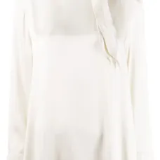 Блузка с воротником на завязках