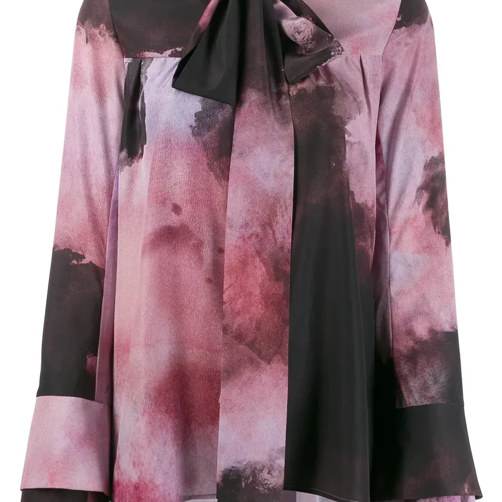 Блузка с принтом тай-дай