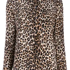 Рубашка с леопардовым принтом