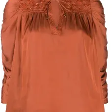 Блузка с пышными рукавами и сборками