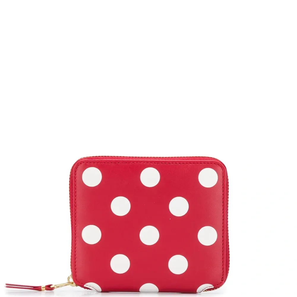 Кошелек с узором в горох