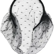 Ободок с вуалью point d'esprit