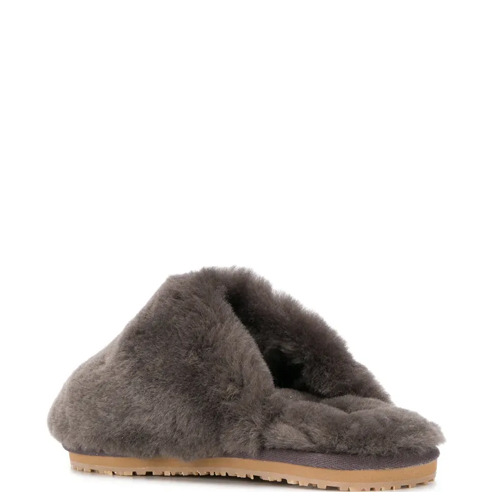 Шлепанцы с искусственным мехом