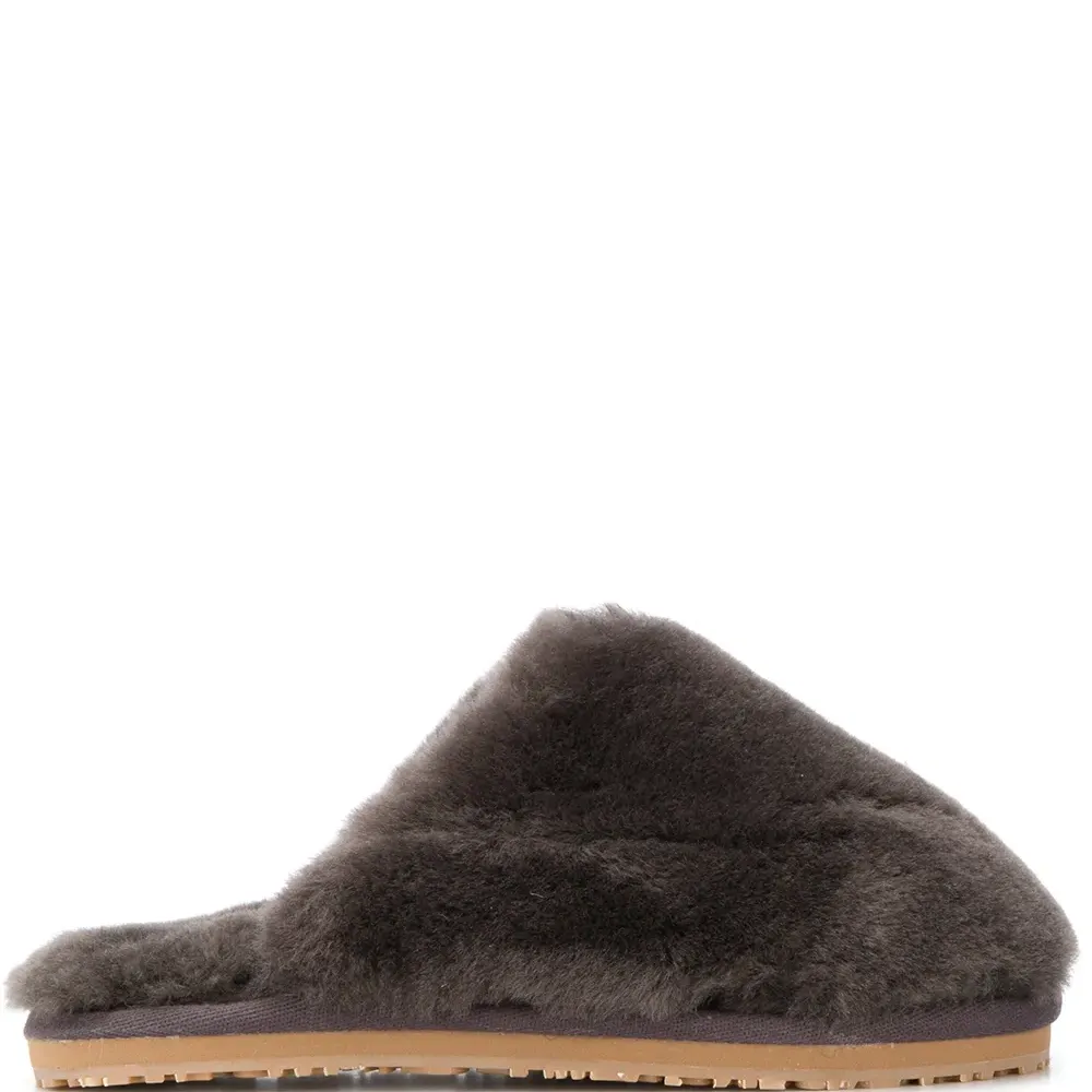 Шлепанцы с искусственным мехом