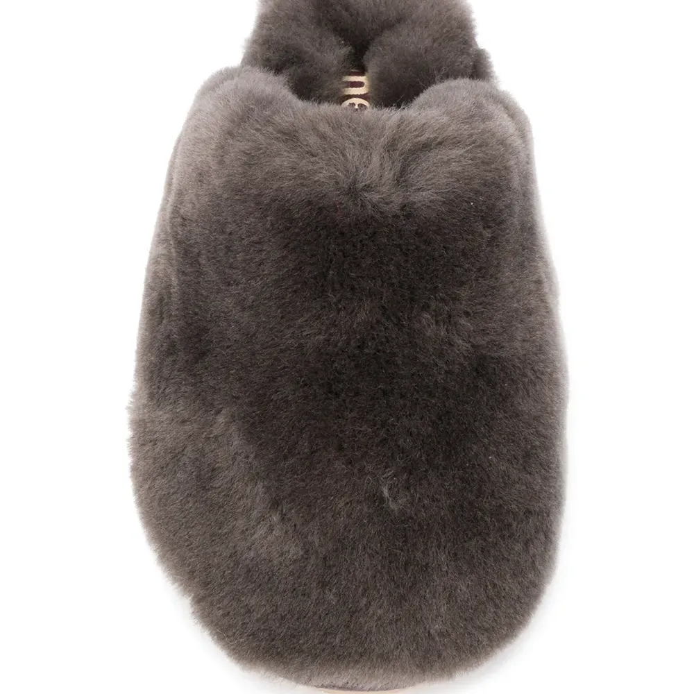 Шлепанцы с искусственным мехом