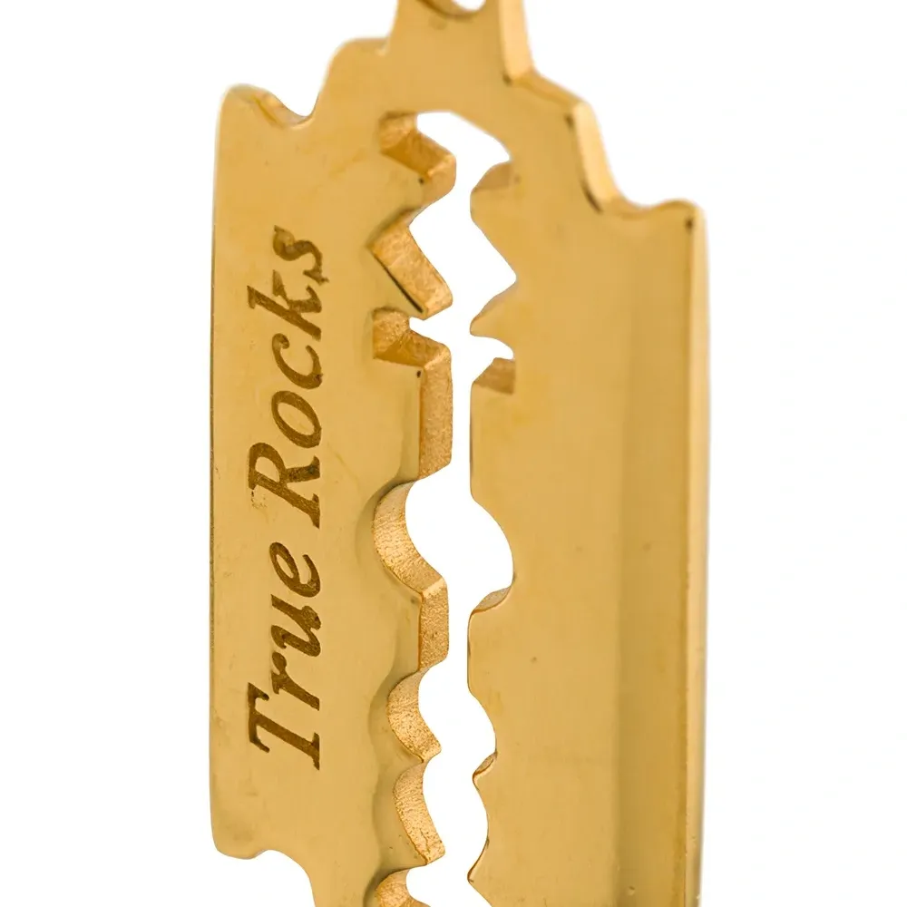 Серьги-кольца с подвесками в виде лезвия