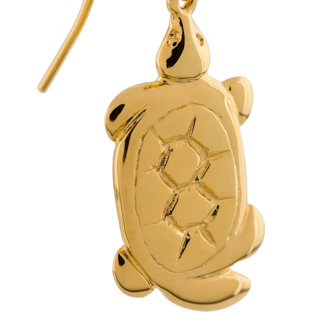 Серьга с подвеской в виде черепахи