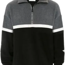 Толстовка оверсайз с воротником-воронкой