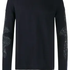 Джемпер с контрастными вставками