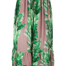 Юбка с оборками и принтом