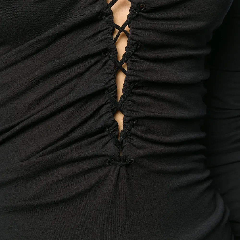 Топ со шнуровкой