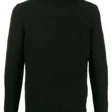 Трикотажный джемпер с высоким воротником