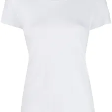 футболка узкого кроя с круглым вырезом