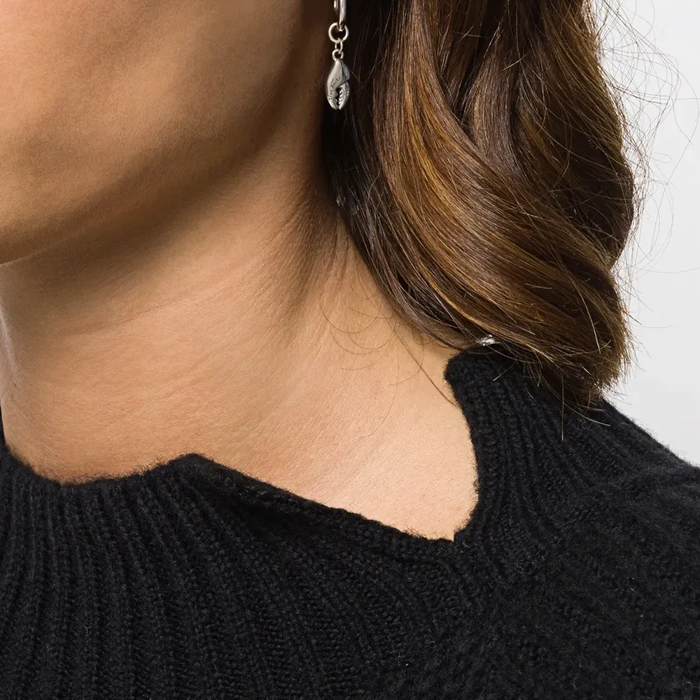 Серьга-кольцо Crab Claw