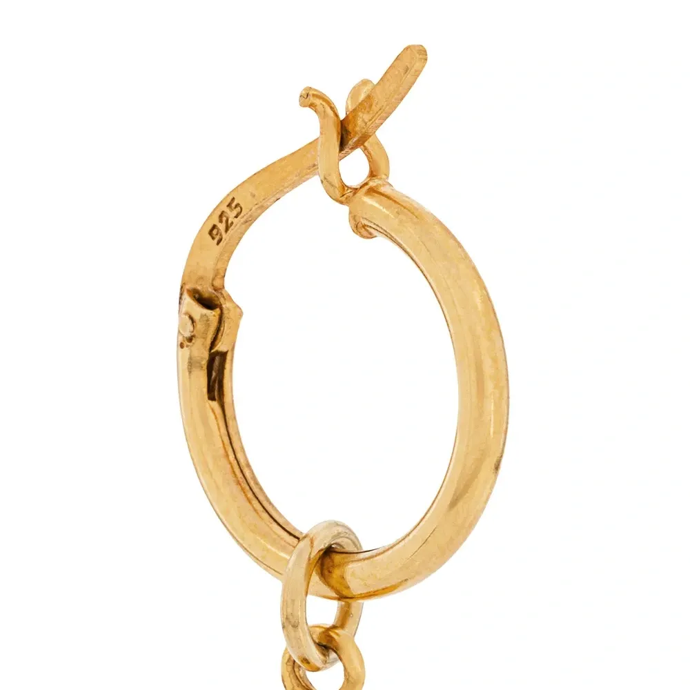 Серьги-кольца с подвеской в форме пилюли